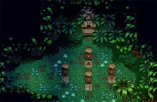 星露谷物语姜岛宝石鸟摆放顺序