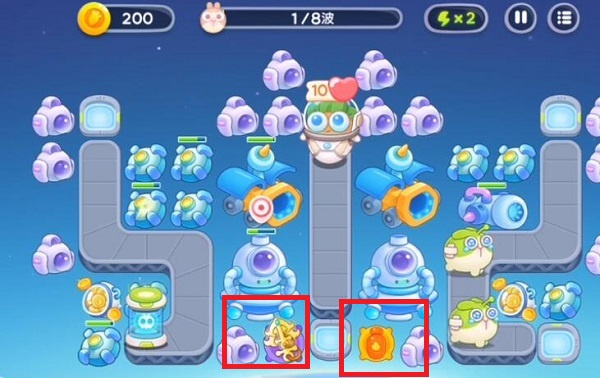 保卫萝卜4太空穿越12关攻略