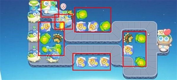 保卫萝卜4太空穿越第22关攻略