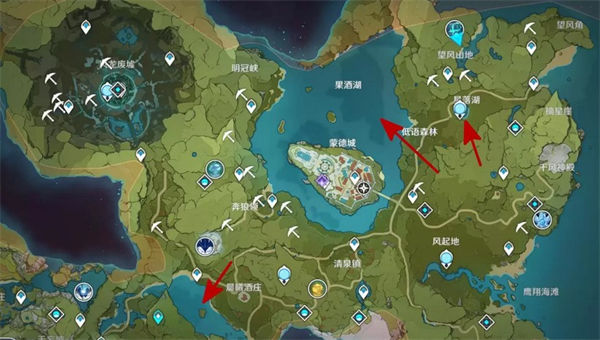 原神可莉具体炸鱼的位置在哪里-原神可莉炸鱼都在哪些地方