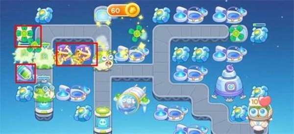 保卫萝卜4太空穿越第25关攻略