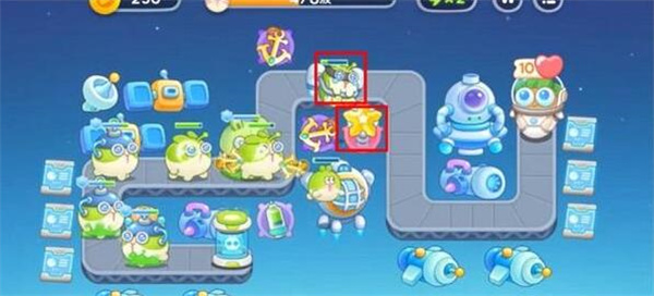 保卫萝卜4太空穿越第18关攻略