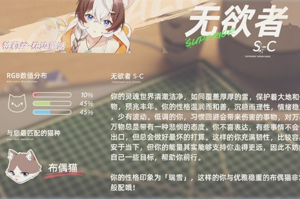猫之城情绪测试有什么用 猫之城情绪测试作用