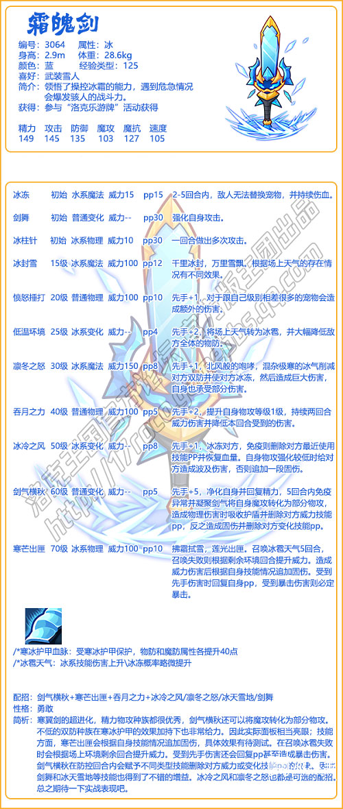 洛克王国霜魄剑性格用什么好 霜魄剑性格推荐