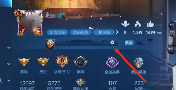 王者荣耀表现分在哪里看 王者荣耀表现分查看位置