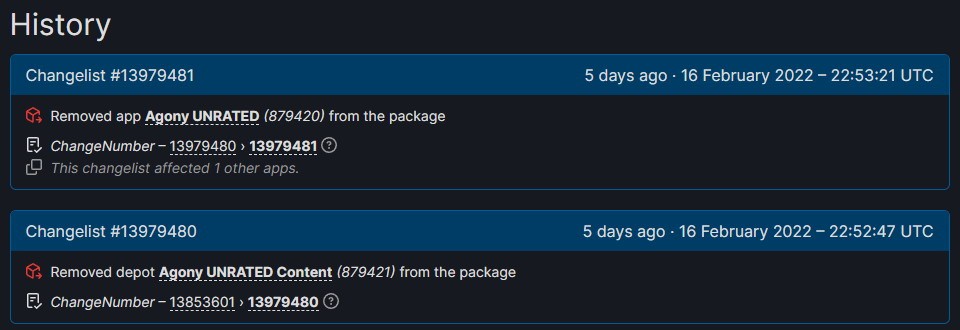 痛苦地狱未分级版从Steam玩家库中消失