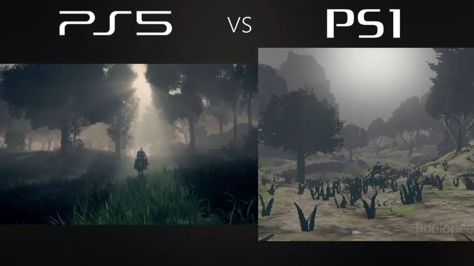 粉丝发布自制艾尔登法环PS1版预告及对比视频