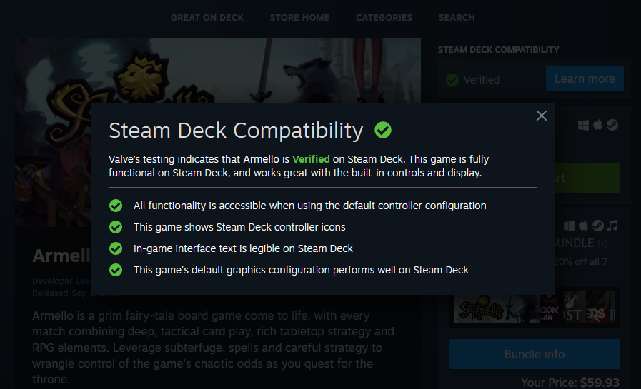CS：GO等多款游戏现已列入Steam Deck支持列表