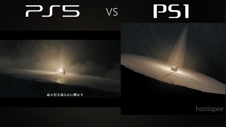 粉丝发布自制艾尔登法环PS1版预告及对比视频