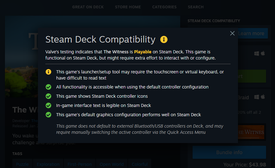 CS：GO等多款游戏现已列入Steam Deck支持列表