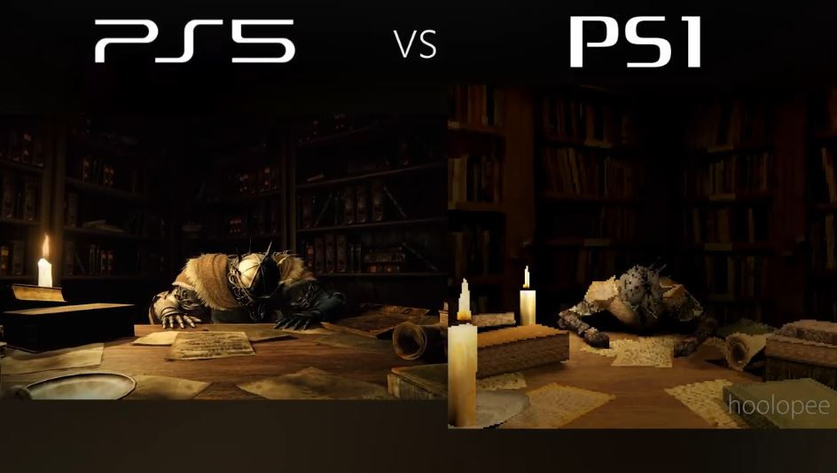 粉丝发布自制艾尔登法环PS1版预告及对比视频