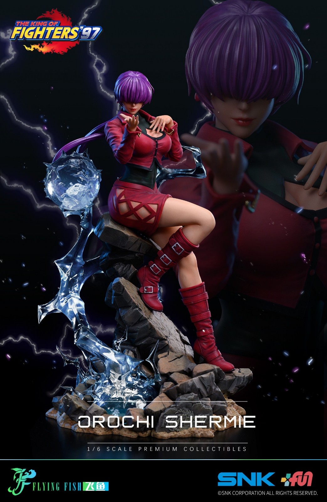 SNK授权拳皇97夏尔美1/6雕像 售价2880元