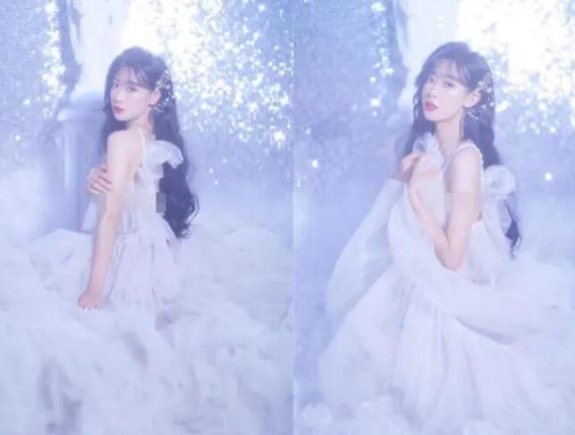 快手网红白小白妻子首次正脸出境，网友直呼：“好美好仙！”