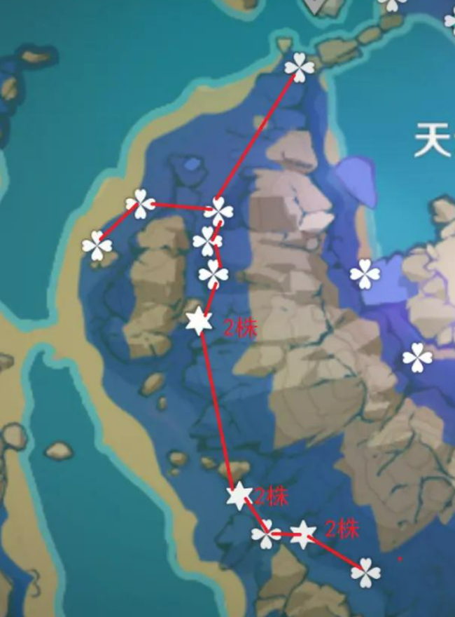 原神天云草实分布位置及采集路线推荐攻略