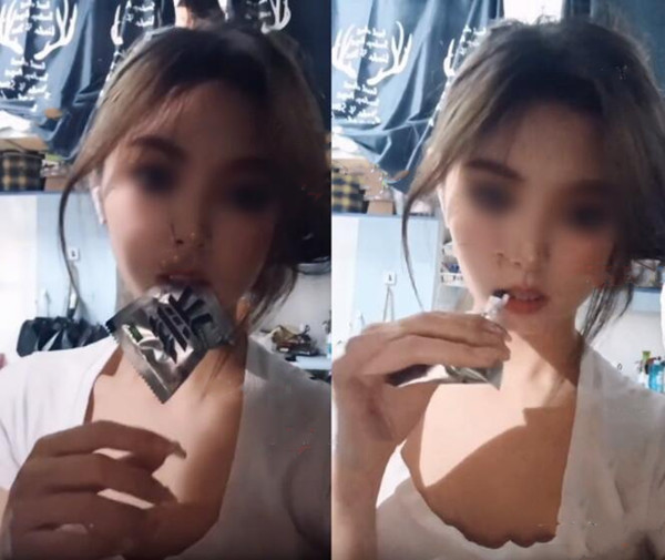 西安某女大学生嘴撕调料包火遍全网，网友：“已掌握流量密码！”
