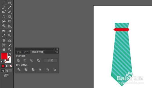 ai在哪里绘制领带矢量图标