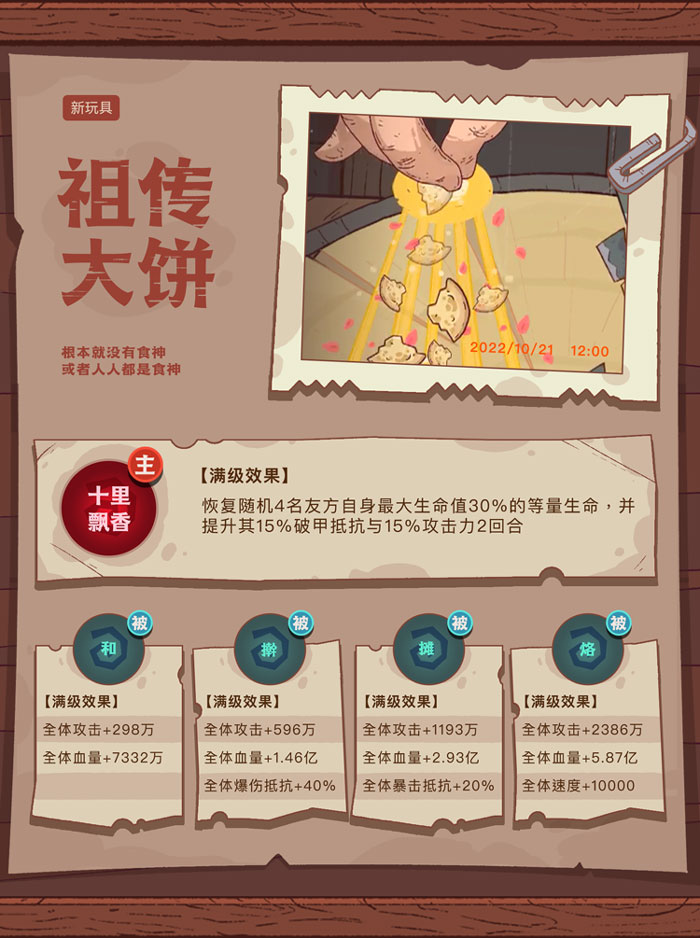 咸鱼之王新玩具祖传大饼怎么搭配 祖传大饼搭配攻略