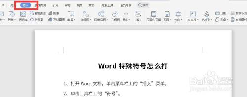 Word特殊符号输出方法