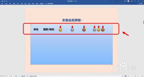 冬奥会奖*
榜怎么画