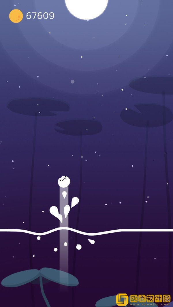 月下青蛙