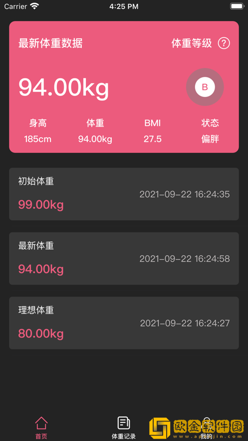 每日体重
