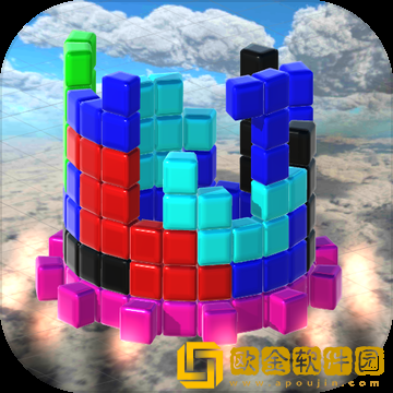 圆盘方块3D