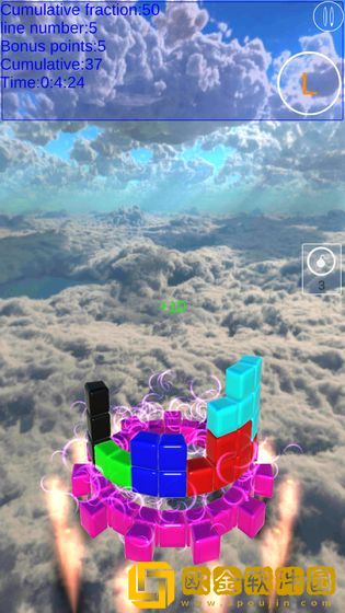 圆盘方块3D