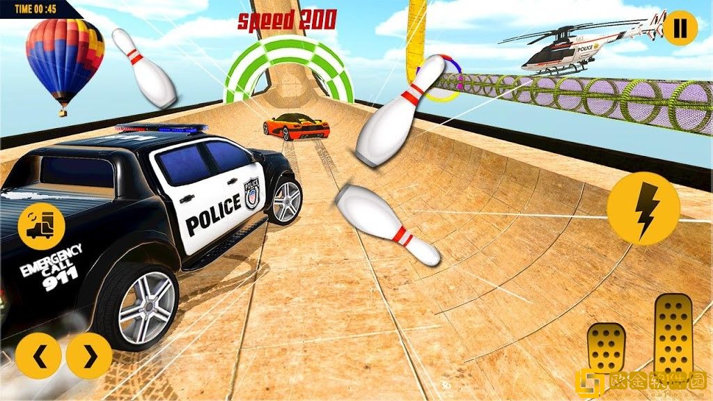 警方追车