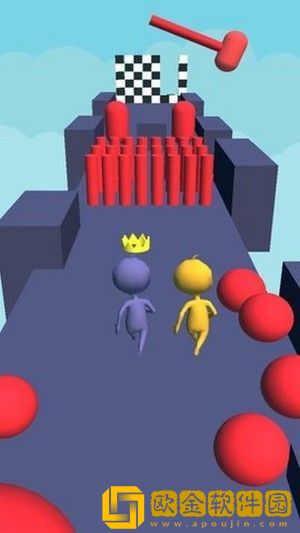 趣味人类赛跑3d