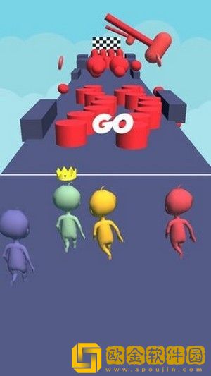 趣味人类赛跑3d