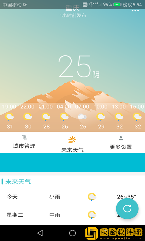 天气预报一周