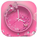 PinkButterflyClock