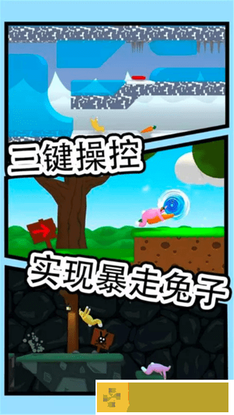 超级疯狂兔子人双人游戏