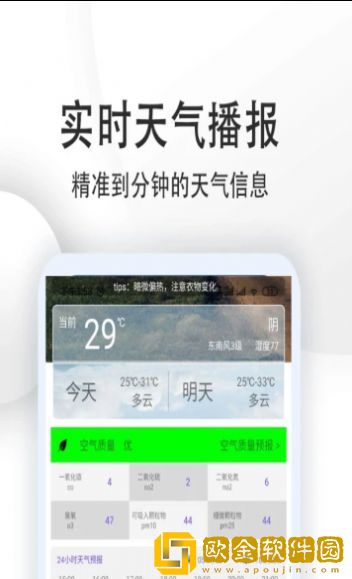 天气预报点蘸