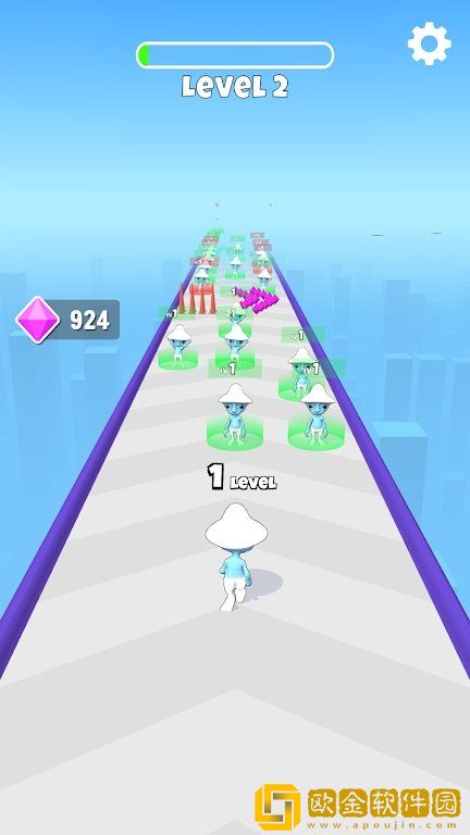 蓝精灵猫冲刺跑