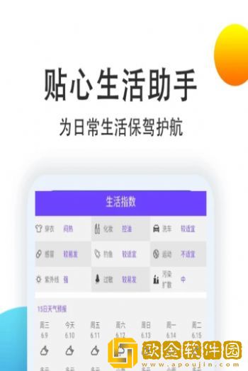 天气预报点蘸