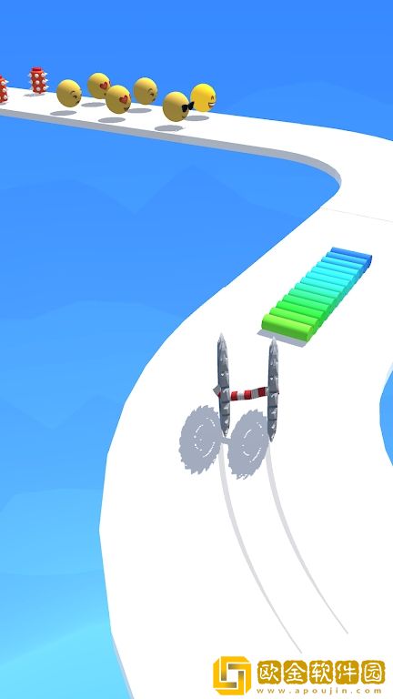 双刀片跑
