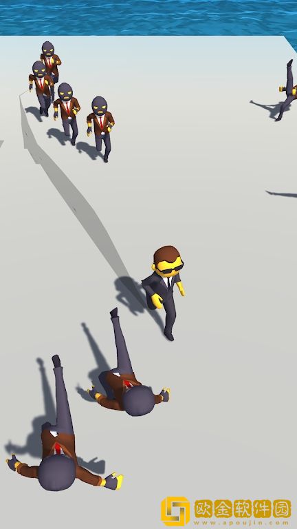 巴掌摔倒跑