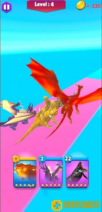 龙变换跑步比赛3D