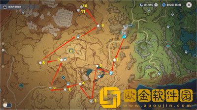 原神沙漠地图限时挑战点位在哪-原神沙漠地图限时挑战点位位置大全