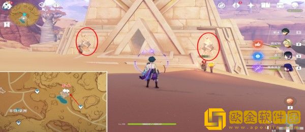 原神须弥沙漠触碰10处壁画位置在哪里