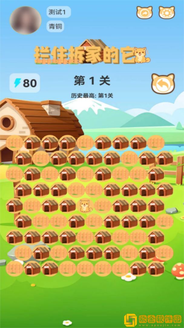拦住拆家的它