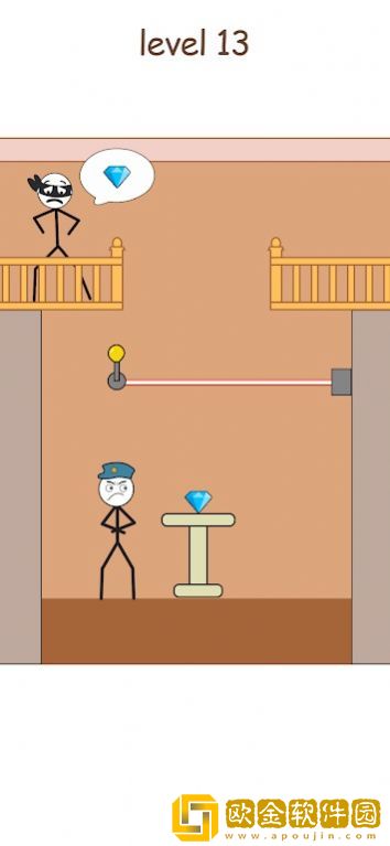 火柴人小偷考验(StickmanThiefPuzzle)