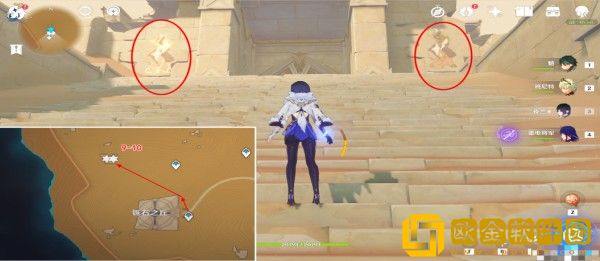 原神须弥沙漠触碰10处壁画位置在哪里