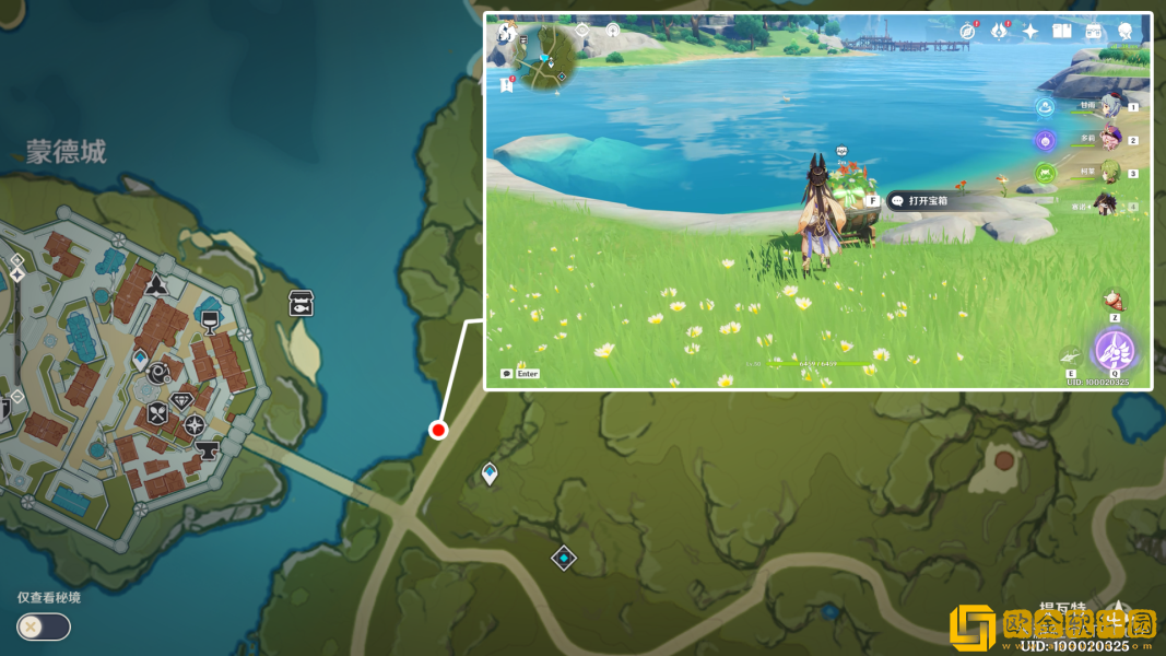 原神巨大的叶片宝箱位置在哪里