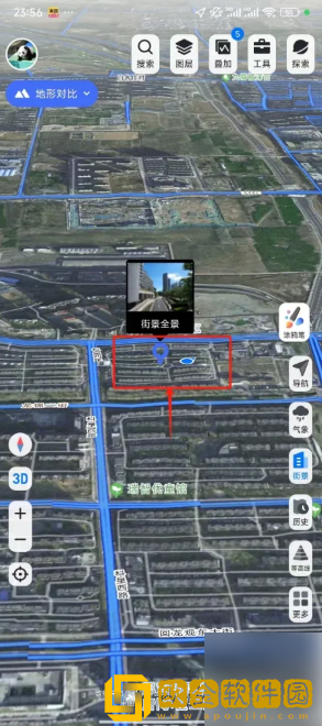 新知卫星地图怎么看街景