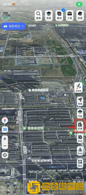 新知卫星地图怎么看街景