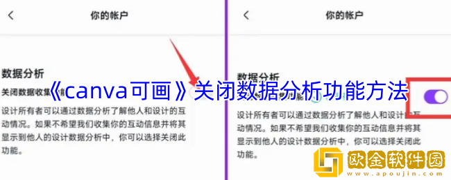 canva可画怎么关闭数据分析-关闭数据分析功能方法