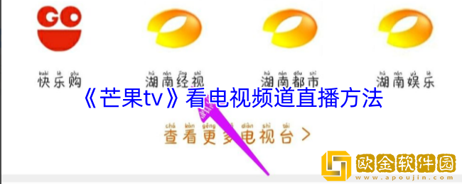芒果tv怎么看电视频道直播-芒果tv看电视频道直播方法
