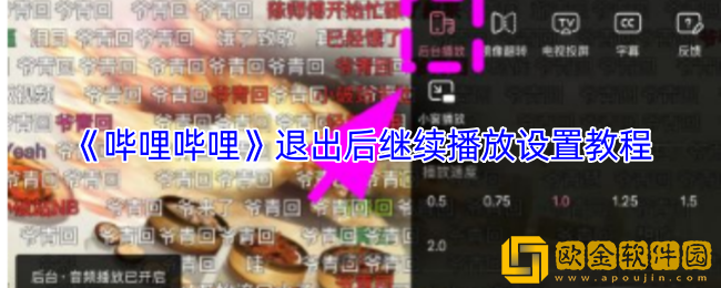 哔哩哔哩怎么退出后还能播放-退出后继续播放设置教程
